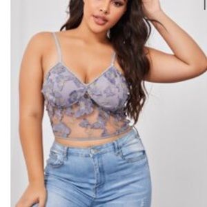 Purple butterfly bralette